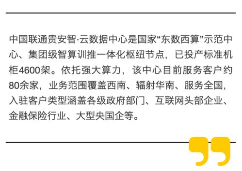 中國聯(lián)通貴安智云數(shù)據(jù)中心 智算賦能金融外包服務(wù)新格局